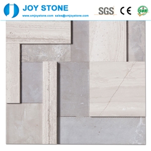 Wood Light Grain Mosaic Athens Gray