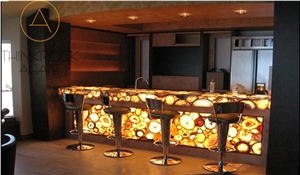 Agate Yellow Semiprecious Stone Slabs