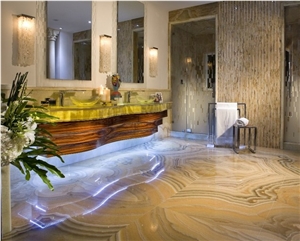 Agri Honey Onyx Slab Marble Slabs Hotel Room Wall