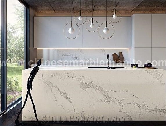 Bianco Venato Marble Kitchen Bar Top