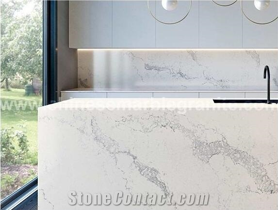 Bianco Venato Marble Kitchen Bar Top
