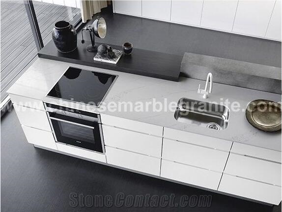 Bianco Venato Marble Kitchen Bar Top