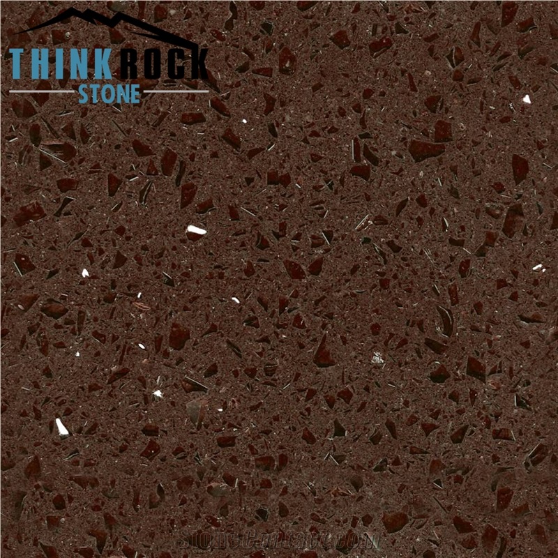 China Brown Quartz Tiles