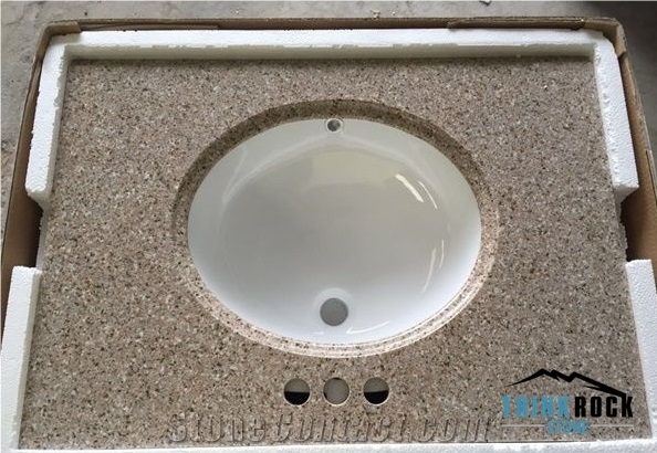 Factory Direct Sale G682 Rusty Yellow Granite Countertops