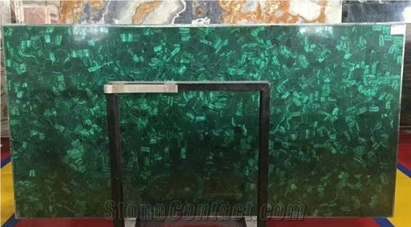 Malachite Semi-Precious Stone Slabs/Gemstone Tiles/Gem Stone