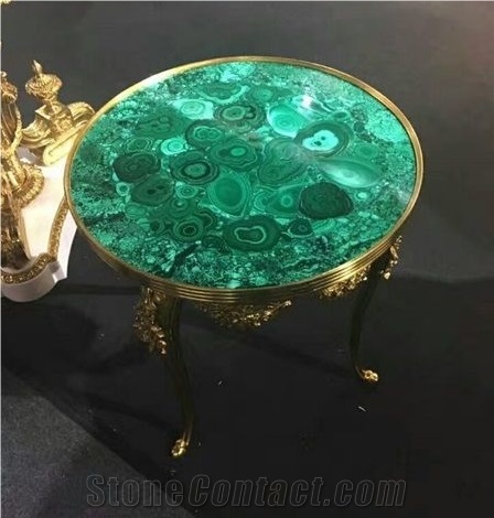 Malachite Semi-Precious Stone Slabs/Gemstone Tiles/Gem Stone