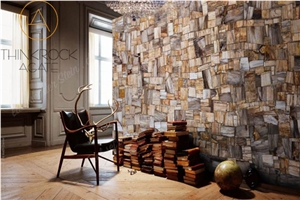 Polished Petrified Wood Semiprecious Stone Slabs