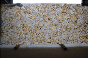 Yellow Agate Slab/Semi-Precious Stone/Gemstone/Tiles/Slabs