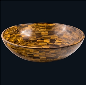 Yellow Tiger Eye Gemstone Tiles/Gem Stone Slabs/Semi-Precious Stone