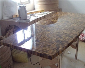 Yellow Tiger Eye Gemstone Tiles/Gem Stone Slabs/Semi-Precious Stone