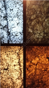 Alabaster Grey Iran Slab Magic Bar Top