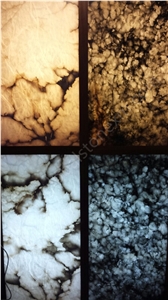 Iran Grey Alabaster Slab Translucent Hotel Decor