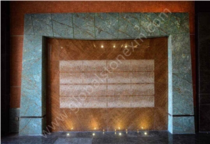 Persian Green Granite,Iran Granite Fireplace Persian Green Granite,Iran Granite Fireplace