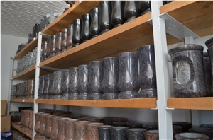 Granite Cremation Urns, Monumental Lanterns