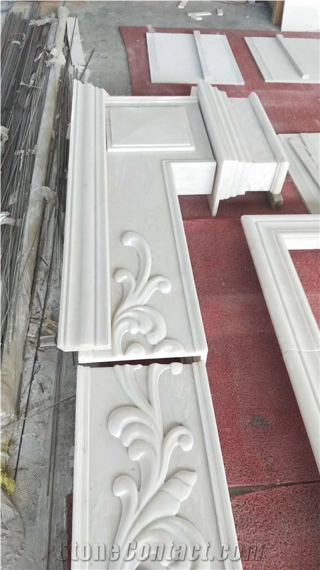 Carved Railing,Carving Railings,White Marble Carved Staircase Handrail