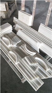 Carved Railing,Carving Railings,White Marble Carved Staircase Handrail