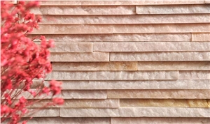 China Natural Pink Quartzite Cultured Stone Stacked Stone Veneers