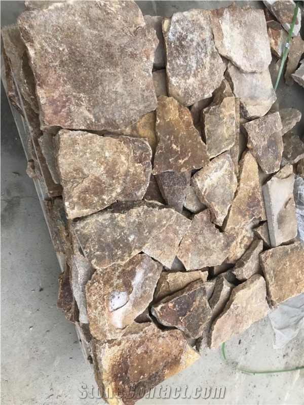 Chinese Cheap Yellow Wall Cladding;Cultural Cement Stone Veneer