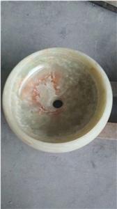 Iran Onyx Light Green Onyx,Travertino Beige,Guangxi White Round Basin
