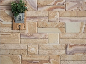 Rainbow Sandstone Ledge,Culture Stone,Art Stone,Rainbow Wall Cladding
