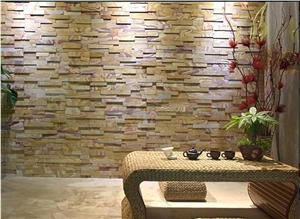 Rainbow Sandstone,Stacked Stone Veneer,Sandstone Ledger,Wall Decor