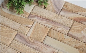 Rainbow Sandstone,Stacked Stone Veneer,Sandstone Ledger,Wall Decor