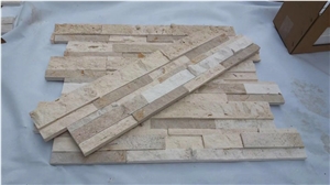 Travertino Romano Split Face Ledge Stone Panel,Culture Stone Veneer, Travertino Romano Travertine Ledge Stone