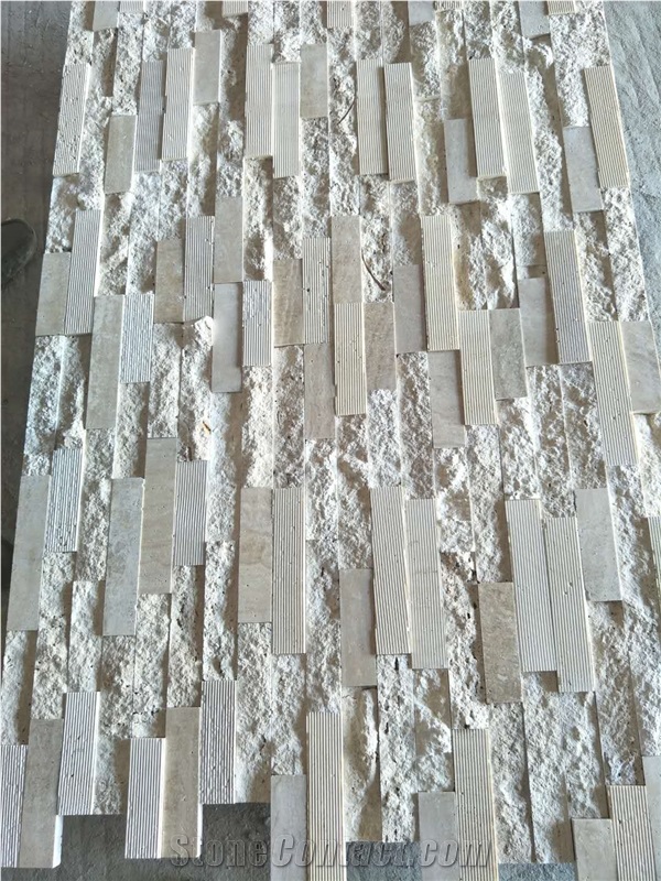 Travertino Romano Split Face Ledge Stone Panel,Culture Stone Veneer, Travertino Romano Travertine Ledge Stone