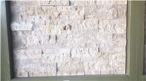 Travertino Romano Split Face Ledge Stone Panel,Culture Stone Veneer, Travertino Romano Travertine Ledge Stone