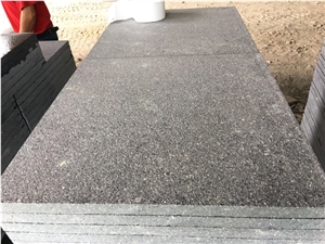 China Green Porphyry Flamed Outside Paving Tiles