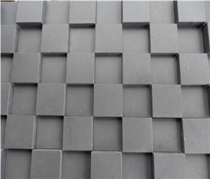 China Hainan Black Basalt Cubes & Cobble Stone