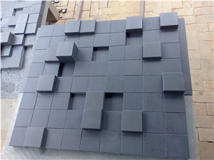 China Hainan Black Basalt Cubes & Cobble Stone