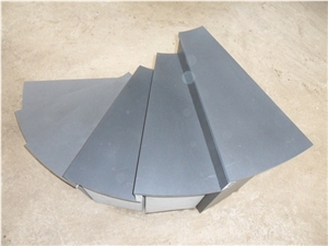 China Hainan Black Basalt Steps & Stair Treads