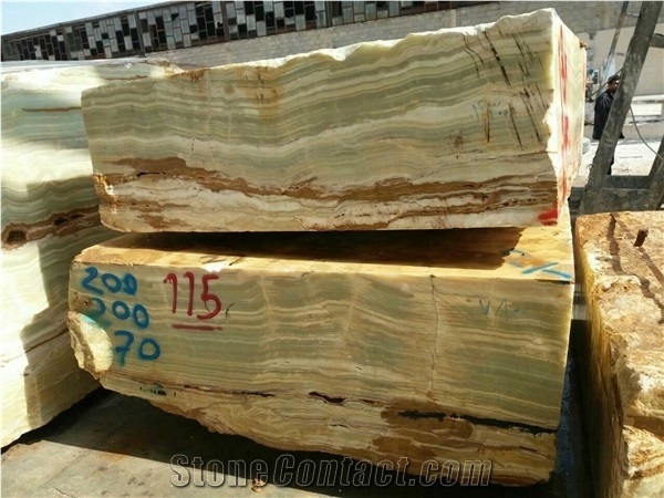 Green and Orange Onyx Blocks