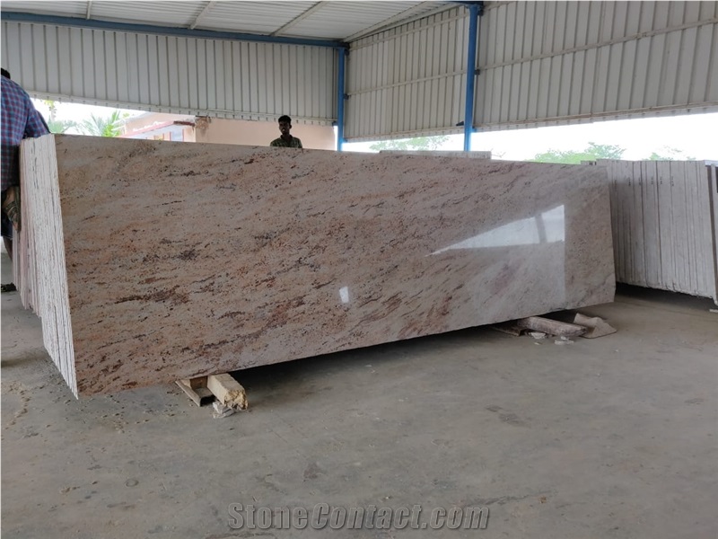 Ivory Brown Granite Slabs