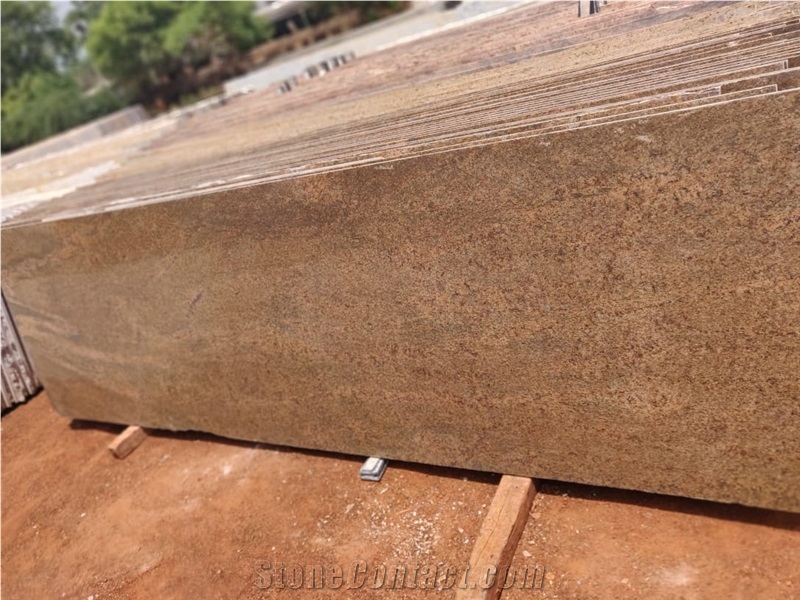 Ivory Brown Granite Slabs