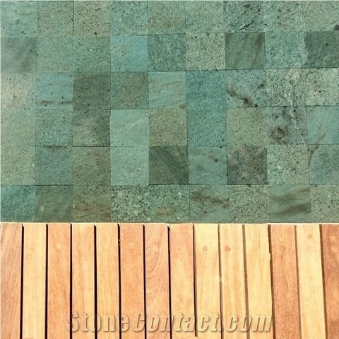 Sukabumi Green Rustica Tile,Volcanic Stone Green Sukabumi