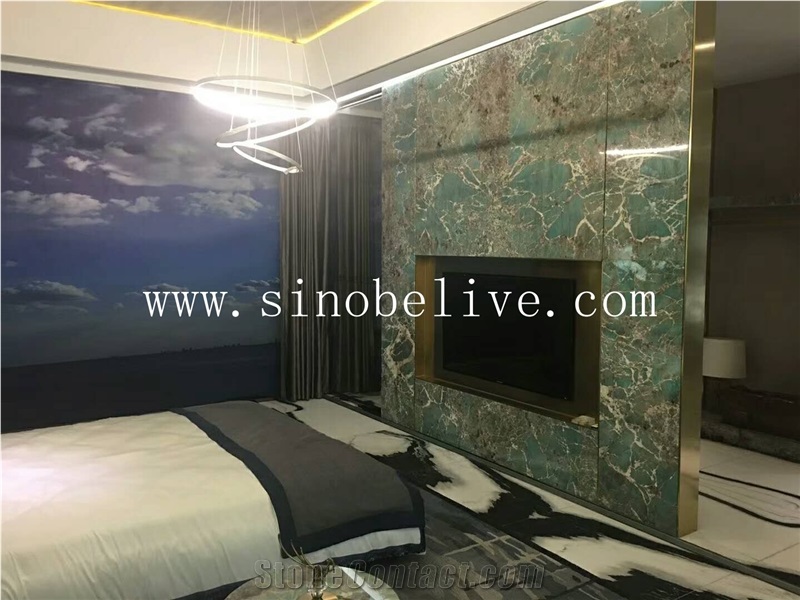 Amozonite Green Granite Slabs, Amazonita Green Granite Slabs & Tiles