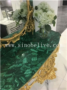 Peacock Green Semiprecious Stone Tabletops