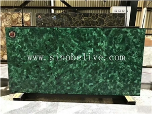 Peacock Green Semiprecious Stone Tabletops