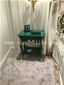 Peacock Green Semiprecious Stone Tabletops