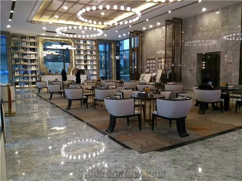Arctic Crystallized White Marble Slabs Tiles Backsplashes Wallings