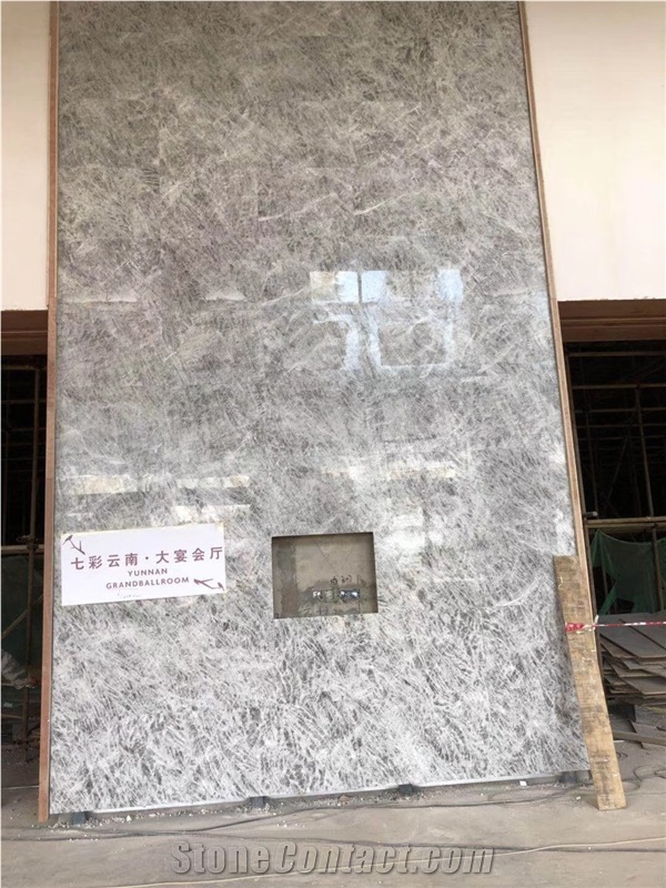Arctic Crystallized White Marble Slabs Tiles Backsplashes Wallings