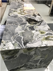 Cold Jade Ice Green White Beauty Marble Tabletops