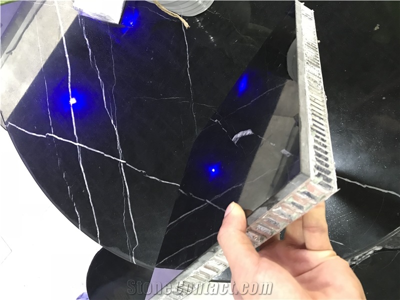Honeycomb Composite Panel Black&White Nero Marquina Marble Tiles Slabs
