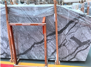 New Calacatta White Grey Marble Slabs,Wall Floor Polished Tiles