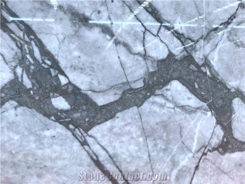 New Calacatta White Grey Marble Slabs,Wall Floor Polished Tiles