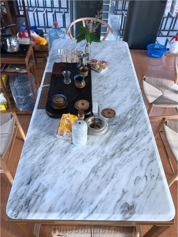 Sochi White New Carrara White Marble Bar Kitchen Tops