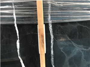 White in the Night Black Marble Slabs,Polished Tiles,Cut-To-Size
