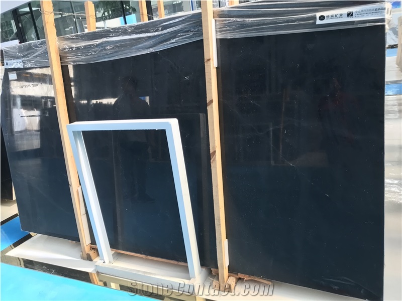 White in the Night Black Marble Slabs,Polished Tiles,Cut-To-Size